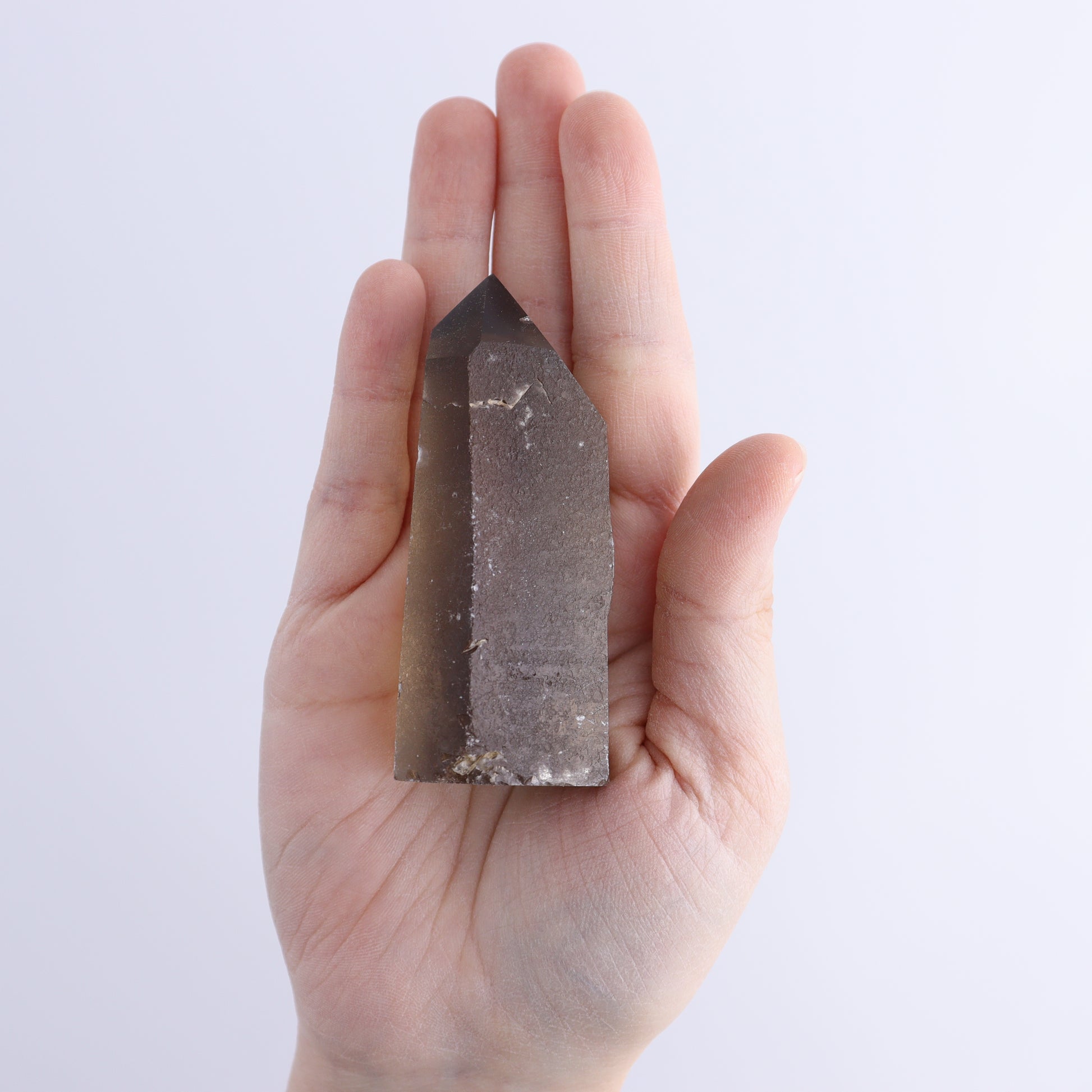 Smoky Quartz Polished Tops Set of 18 - Expert Wholesale and Supplier of Wholesale Crystals & Bulk Gemstones, ["Brazil","close_70","Points","Polished Tip","Quartz","Smoky Quartz"]