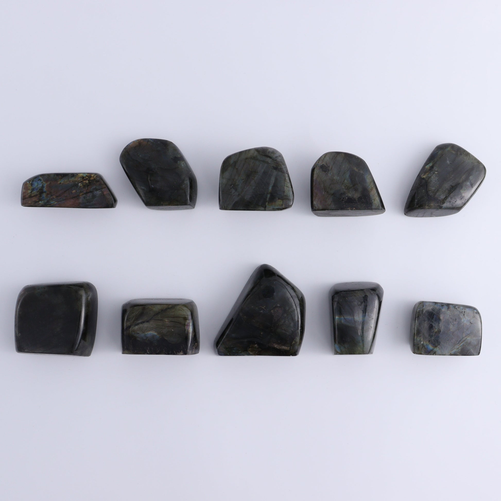 Labradorite Freeform Set of 10 - Expert Wholesale and Supplier of Wholesale Crystals & Bulk Gemstones, ["Freeforms","Labradorite","Madagascar"]