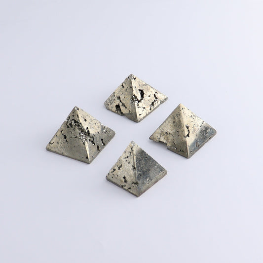 Pyrite Pyramids Set of 4 - Expert Wholesale and Supplier of Wholesale Crystals & Bulk Gemstones, ["Pyramids","Pyrite"]
