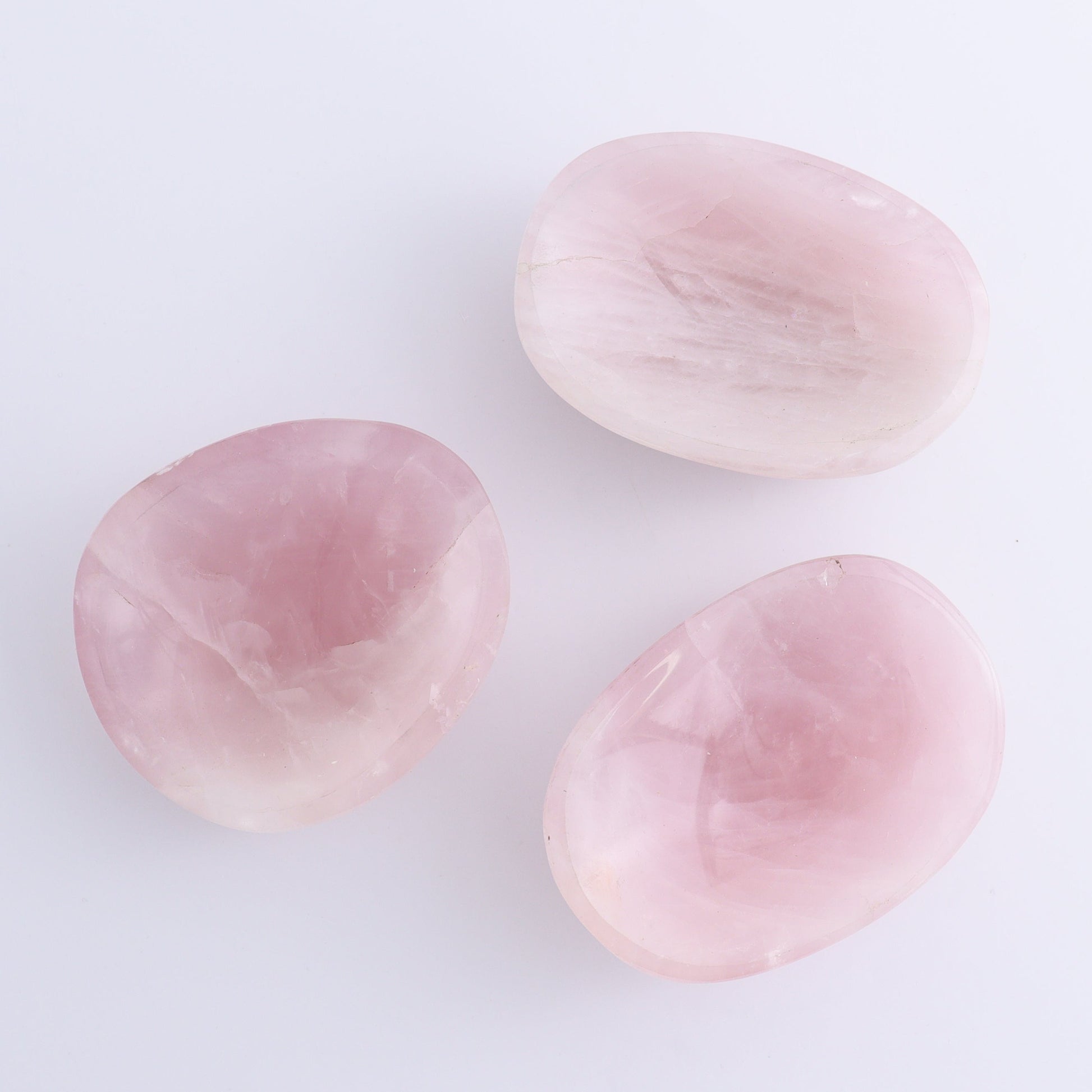 Rose Quartz Bowls Set of 8 - Expert Wholesale and Supplier of Wholesale Crystals & Bulk Gemstones, ["Bowls","Rose Quartz"]