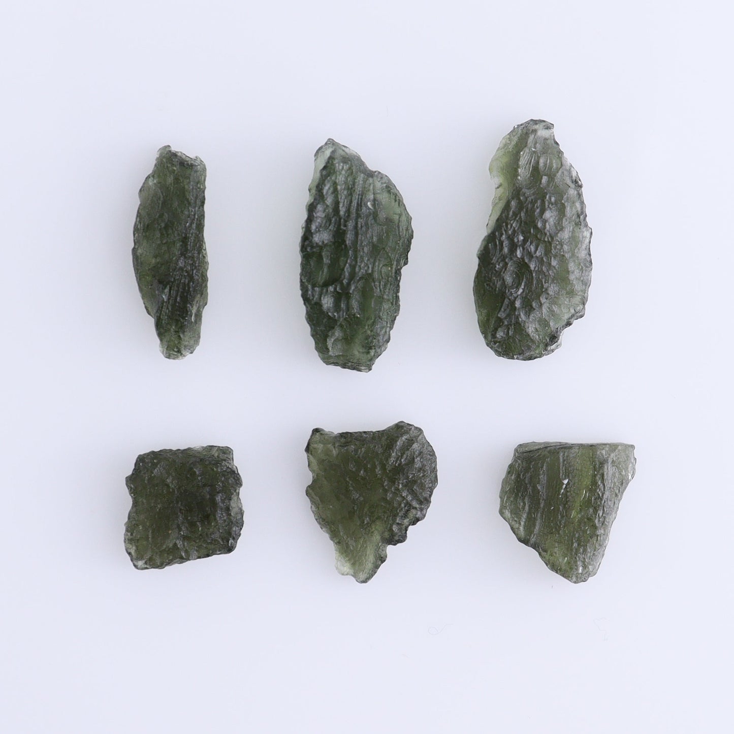 Moldavite Pieces Set of 6 - Expert Wholesale and Supplier of Wholesale Crystals & Bulk Gemstones, ["Czech Republic","Moldavite","Pieces"]