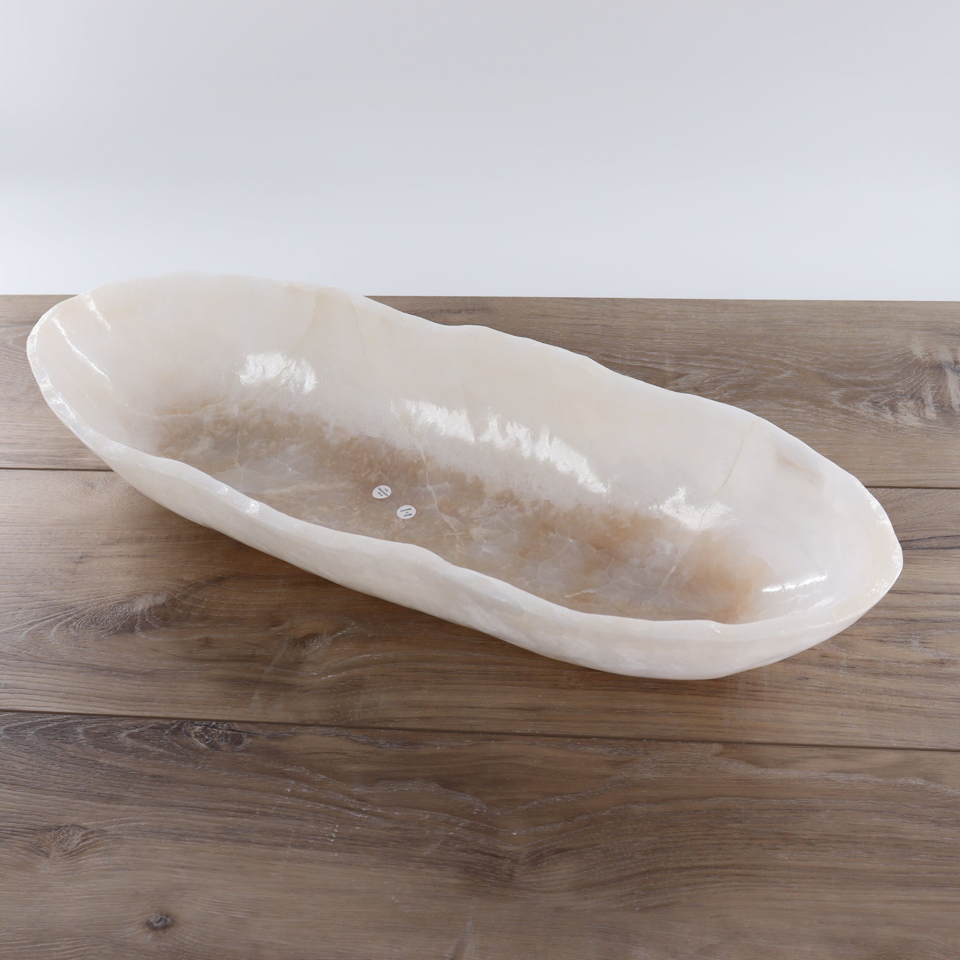 Mexican Onyx/Calcite Canoe Bowl - Expert Wholesale and Supplier of Wholesale Crystals & Bulk Gemstones, ["Bowls","Calcite","canoe","Mexico","onyx"]