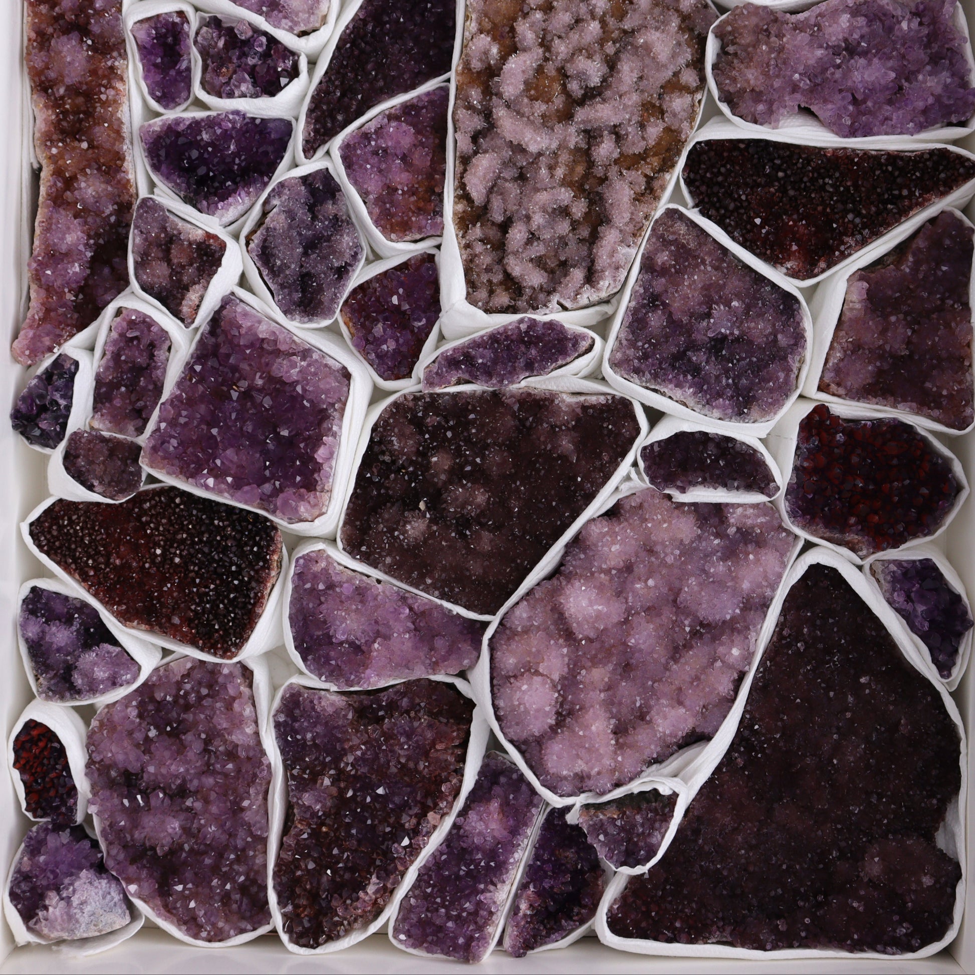 Amethyst Clusters Flat - Expert Wholesale and Supplier of Wholesale Crystals & Bulk Gemstones, ["Amethyst","Clusters"]