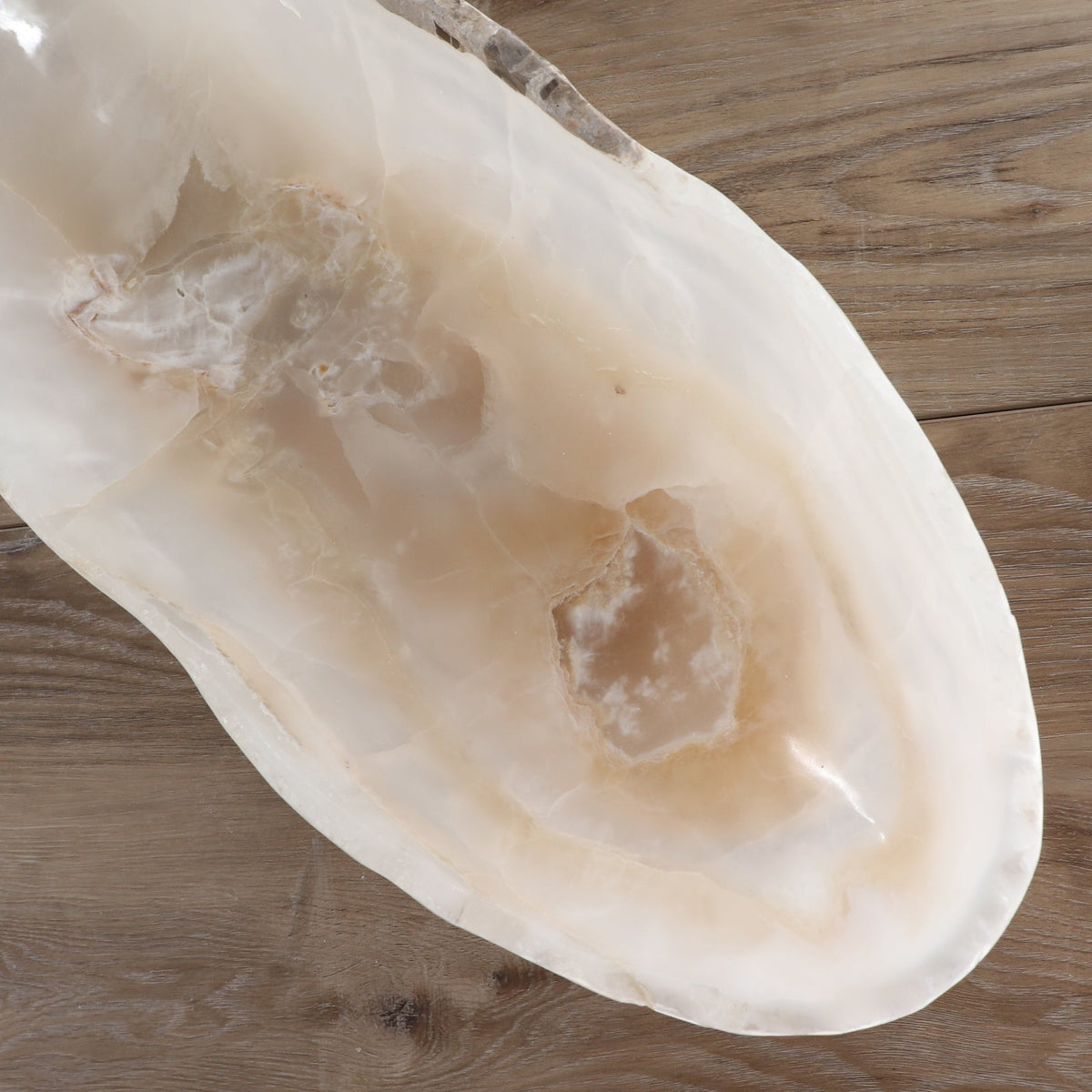 Mexican Onyx/Calcite Canoe Bowl 36"