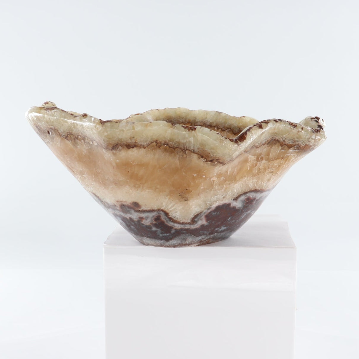 Mexican Onyx/Calcite Bowl 15"