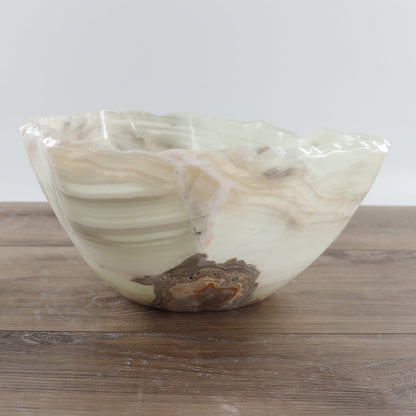 Mexican Onyx/Calcite Bowl 12"