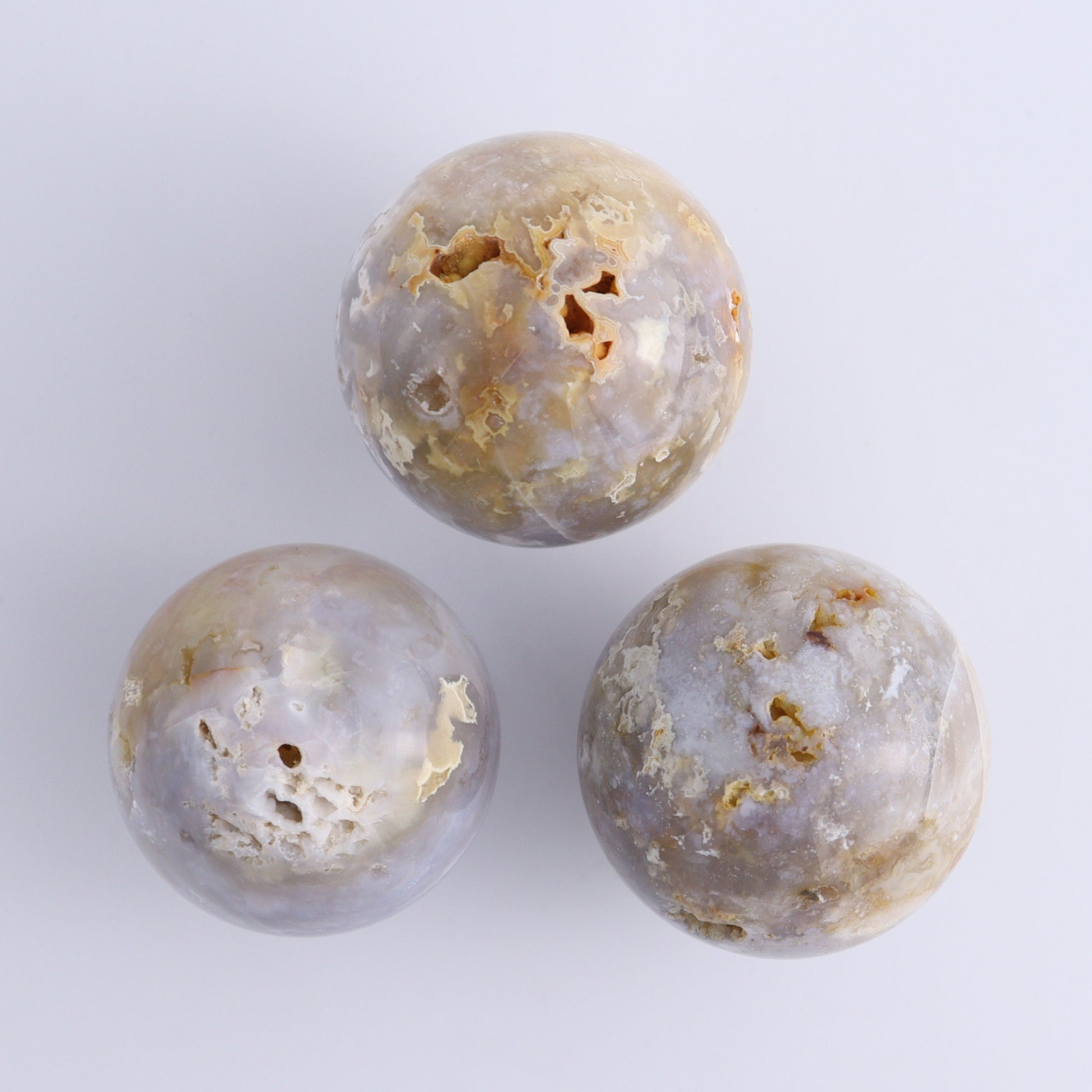 Agate Spheres Set of 9 - Expert Wholesale and Supplier of Wholesale Crystals & Bulk Gemstones, ["Agate","Madagascar","Spheres"]