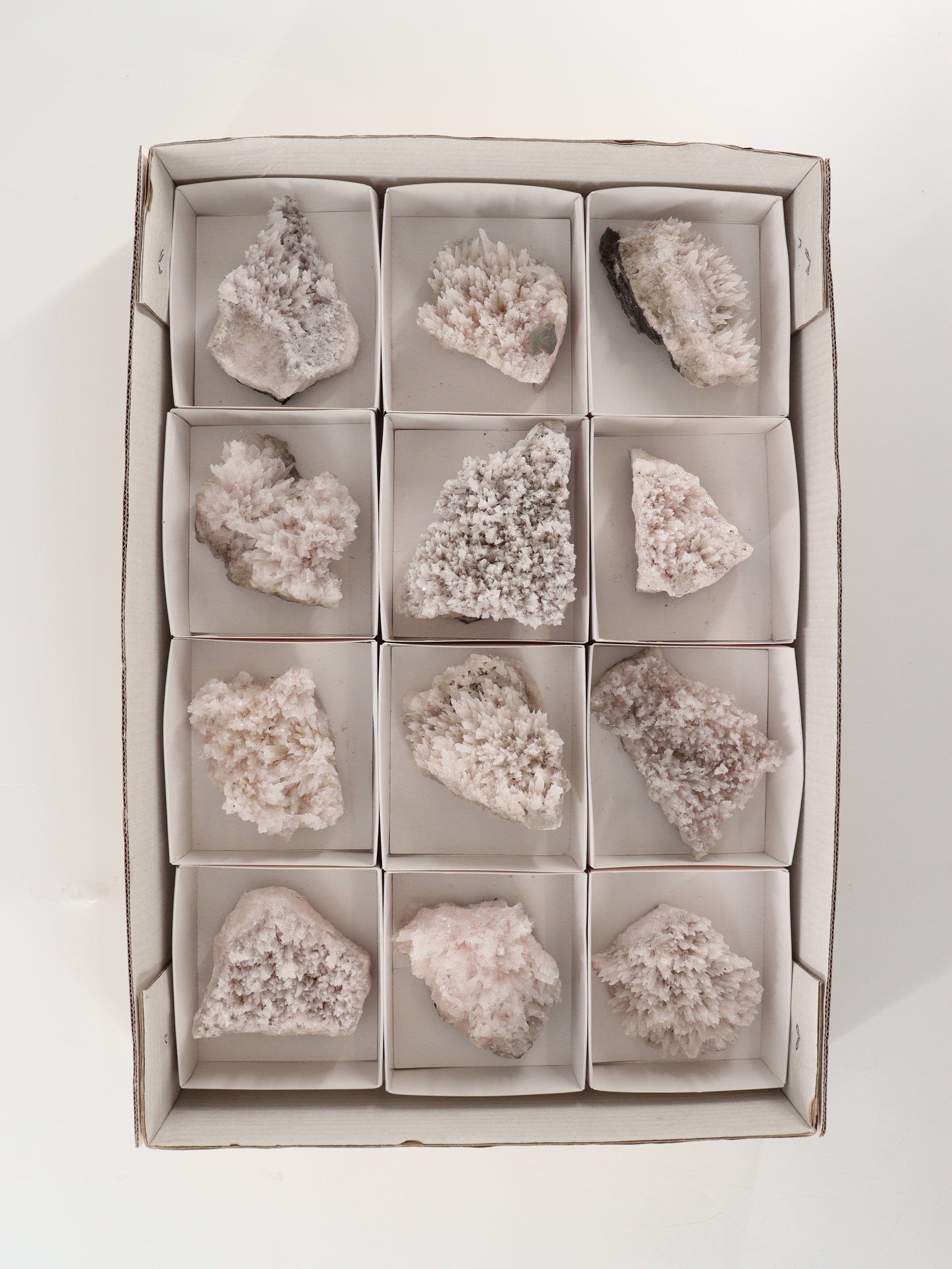 Mangano Calcite Flat Set of 12 - Expert Wholesale and Supplier of Wholesale Crystals & Bulk Gemstones, []