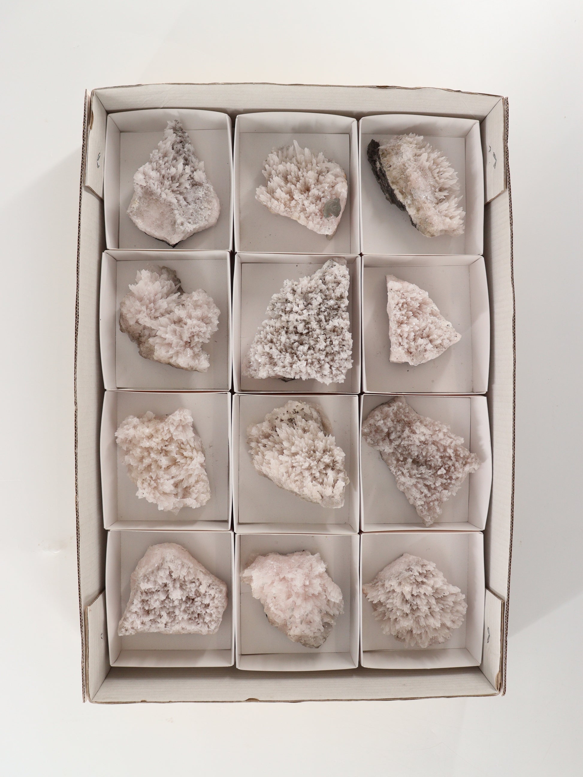 Mangano Calcite Flat Set of 12 - Expert Wholesale and Supplier of Wholesale Crystals & Bulk Gemstones, []
