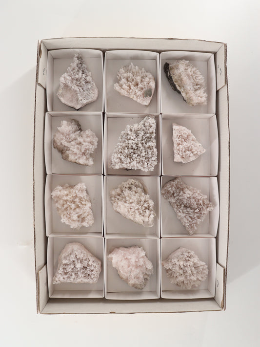 Mangano Calcite Flat Set of 12 - Expert Wholesale and Supplier of Wholesale Crystals & Bulk Gemstones, []