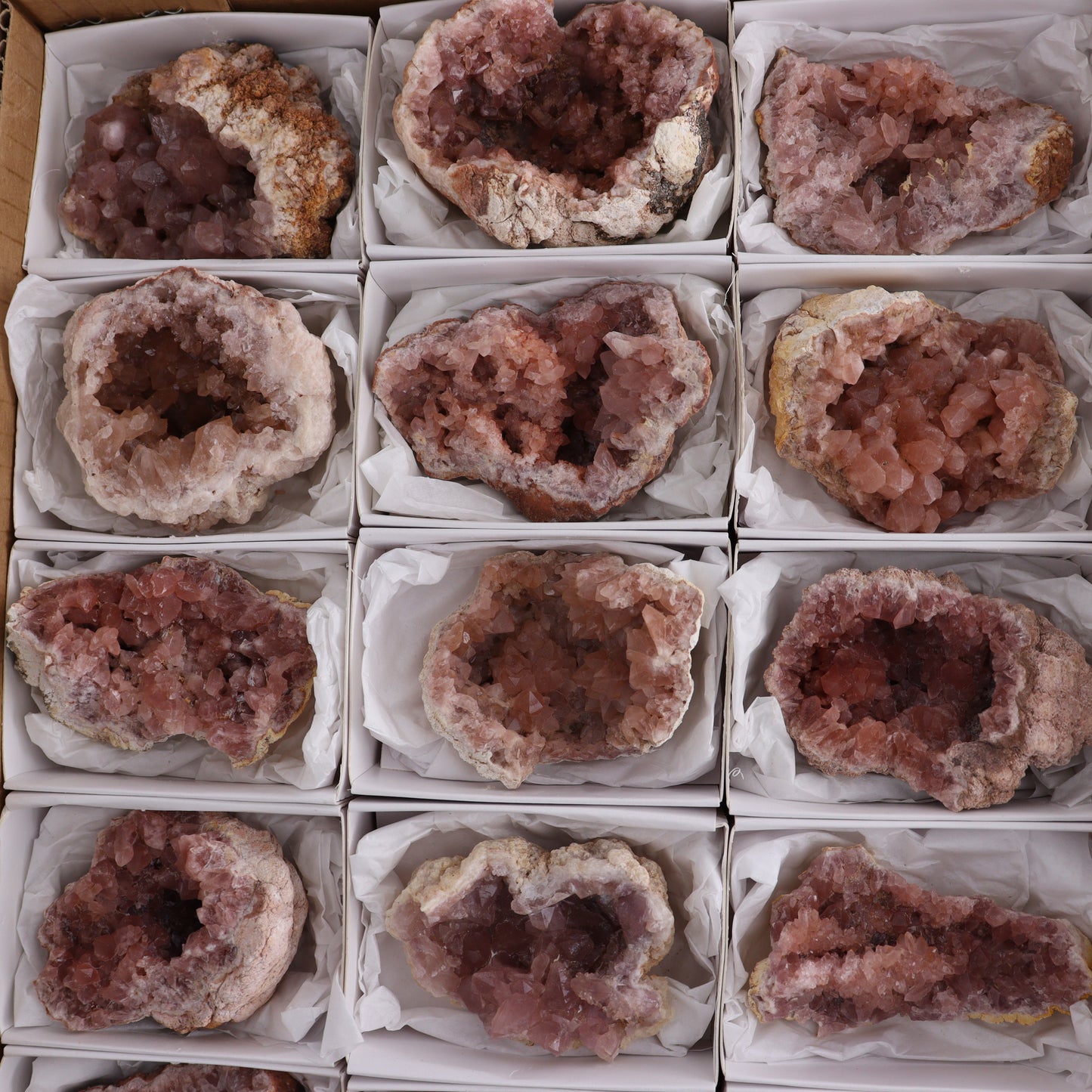 Pink Amethyst Set of 18 - Expert Wholesale and Supplier of Wholesale Crystals & Bulk Gemstones, ["Amethyst","Pink Amethyst"]