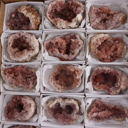 Pink Amethyst Set of 18 - Expert Wholesale and Supplier of Wholesale Crystals & Bulk Gemstones, ["Amethyst","Pink Amethyst"]