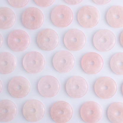 One Rose Quartz Donut - Expert Wholesale and Supplier of Wholesale Crystals & Bulk Gemstones, ["Donut","Rose Quartz"]