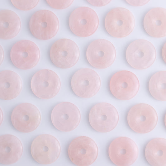 One Rose Quartz Donut - Expert Wholesale and Supplier of Wholesale Crystals & Bulk Gemstones, ["Donut","Rose Quartz"]