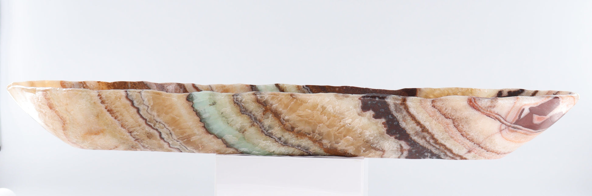 Onyx Canoe Bowl - Expert Wholesale and Supplier of Wholesale Crystals & Bulk Gemstones, ["Bowls","canoe","Mexico","onyx"]