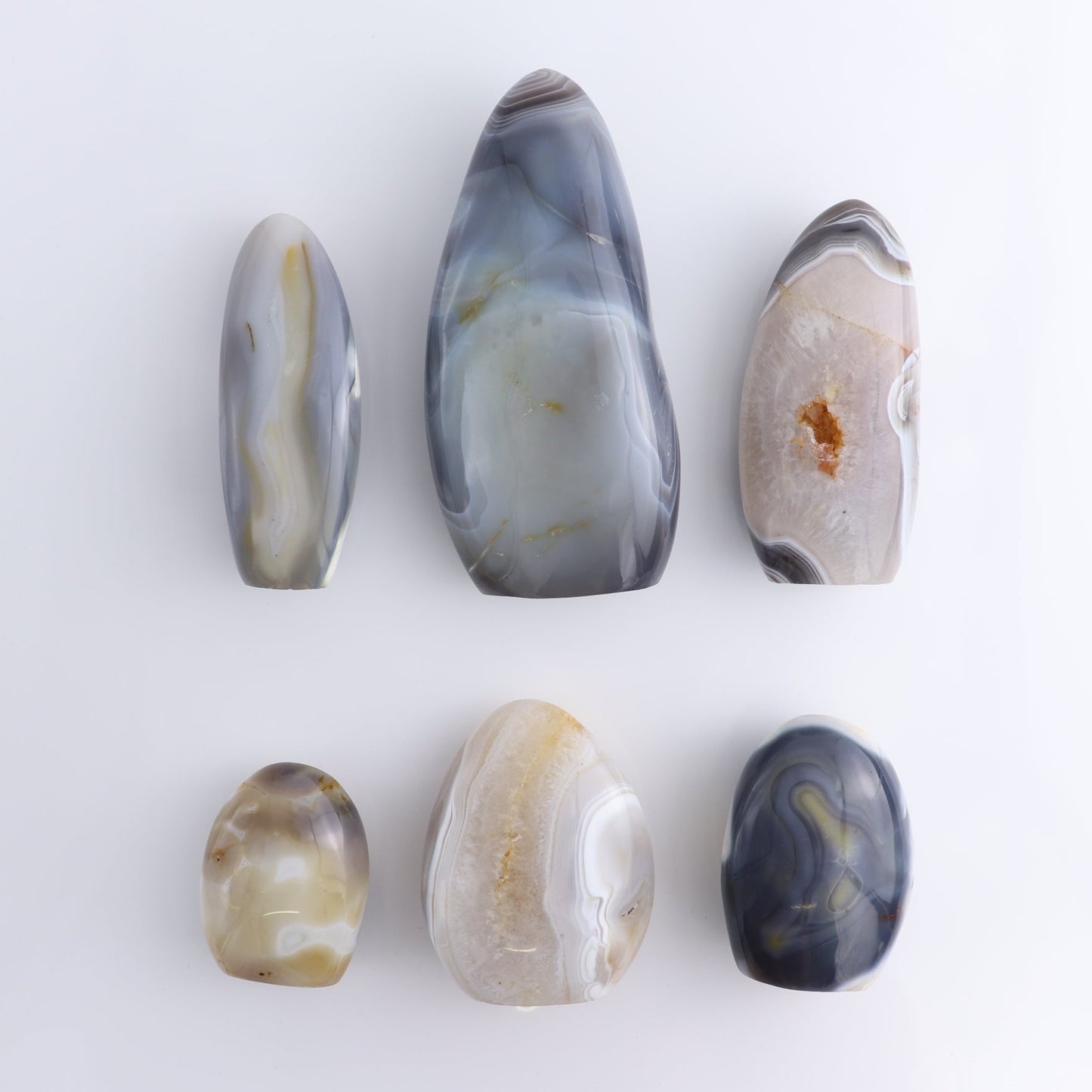Agate Freeform Set of 6