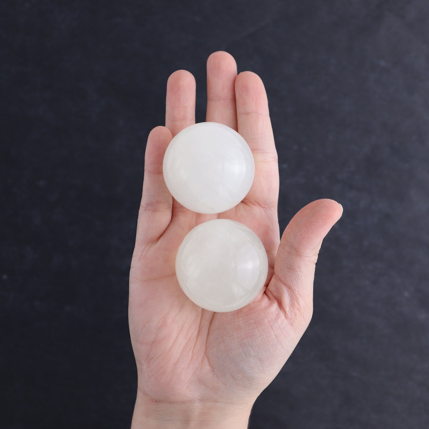 Optical Calcite Spheres Set of 12 - Expert Wholesale and Supplier of Wholesale Crystals & Bulk Gemstones, ["Calcite","Mexico","Optical Calcite","Spheres"]
