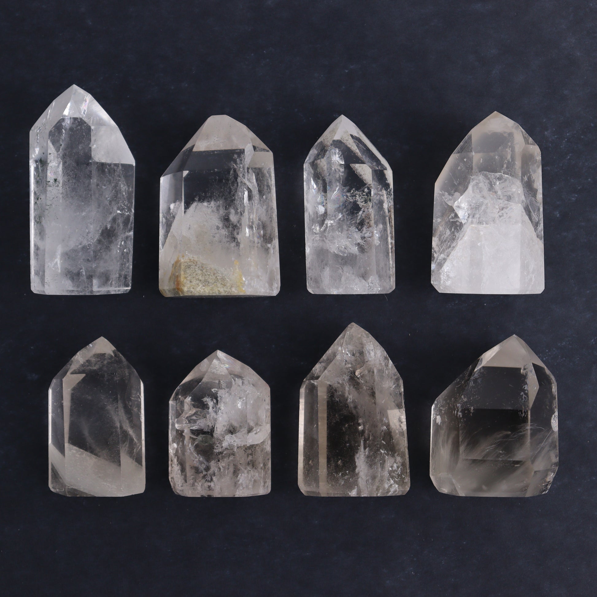 Quartz Towers Set of 8 - Expert Wholesale and Supplier of Wholesale Crystals & Bulk Gemstones, ["Quartz","Towers"]