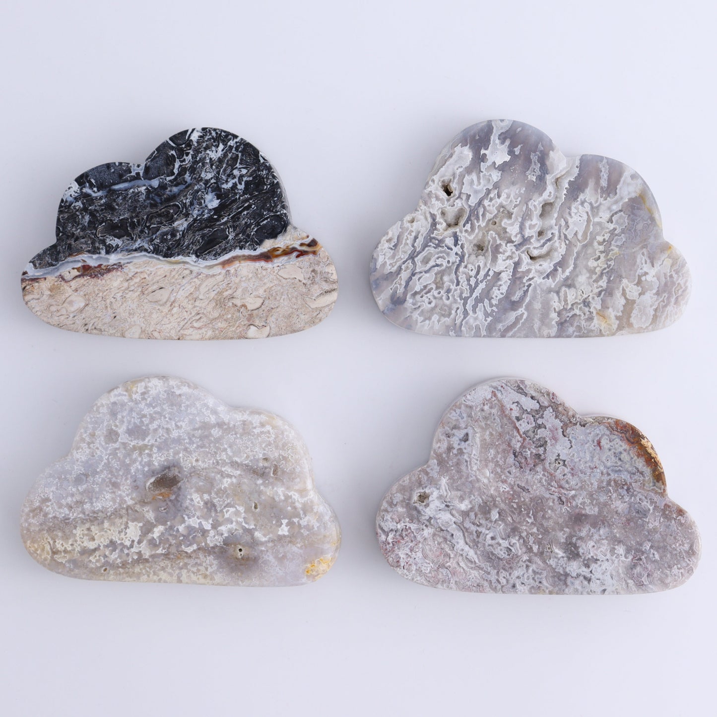 Agate Clouds Set of 12 - Expert Wholesale and Supplier of Wholesale Crystals & Bulk Gemstones, ["Agate","Clouds"]