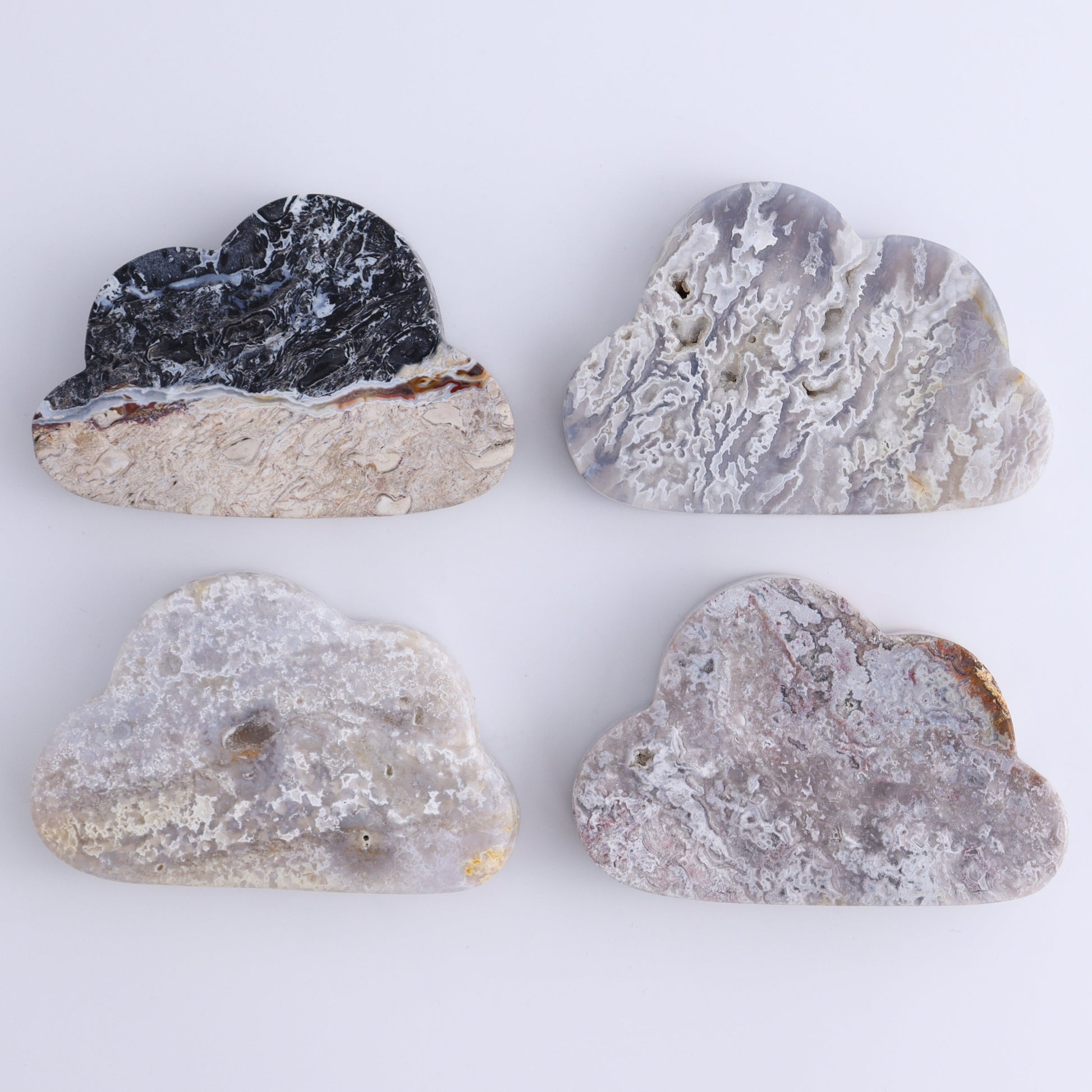 Agate Clouds Set of 12 - Expert Wholesale and Supplier of Wholesale Crystals & Bulk Gemstones, ["Agate","Clouds"]