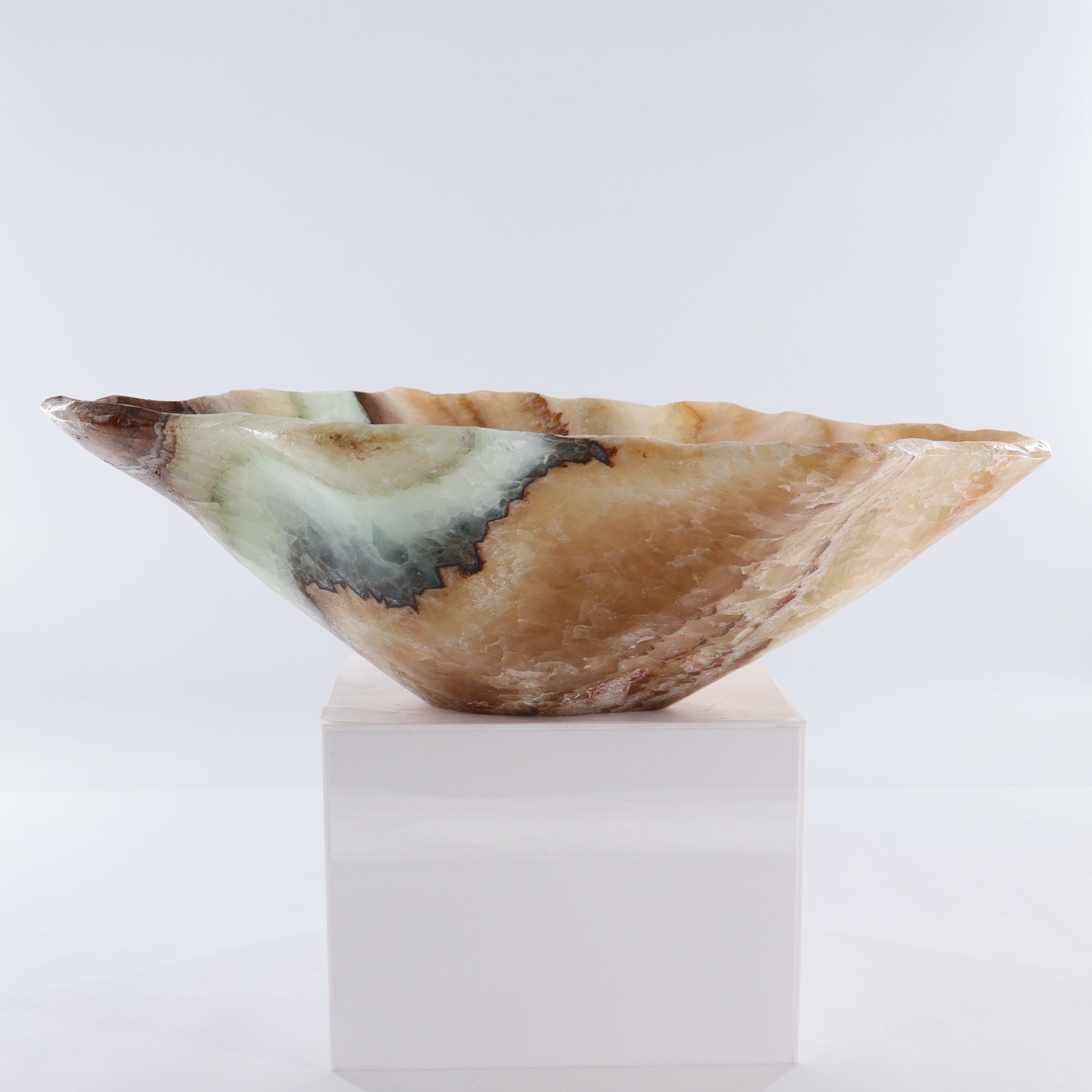 Mexican Onyx/Calcite Bowl - Expert Wholesale and Supplier of Wholesale Crystals & Bulk Gemstones, ["Bowls","Calcite","Mexico","onyx"]