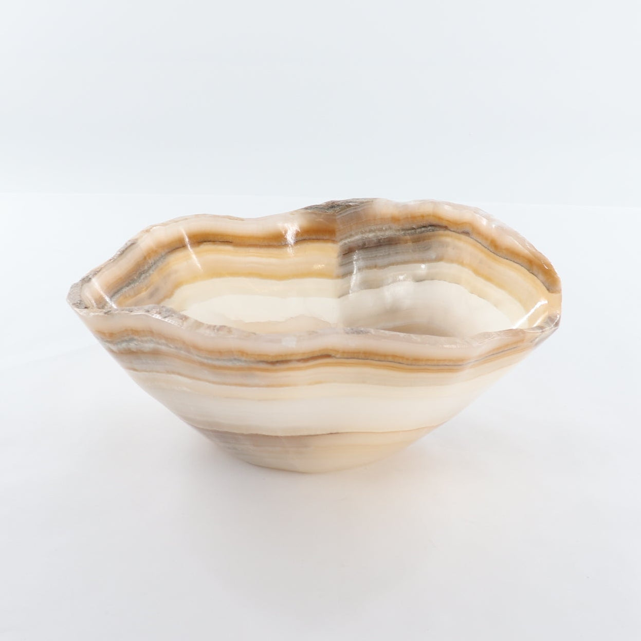 Mexican Onyx/Calcite Bowl 12"