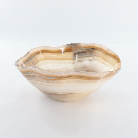 Mexican Onyx/Calcite Bowl 12" - Expert Wholesale and Supplier of Wholesale Crystals & Bulk Gemstones, ["Bowls","Calcite","Mexico","onyx"]