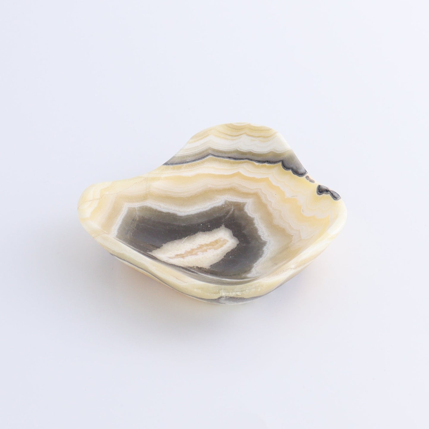 One Small Bowl Mexican Onyx/Calcite Yellow Zebra - Expert Wholesale and Supplier of Wholesale Crystals & Bulk Gemstones, ["bowl","Calcite","Catalog Onyx","Decorative Dish","Mexico","onyx"]
