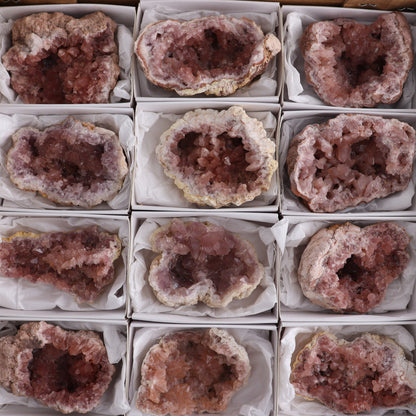 Pink Amethyst Set of 18 - Expert Wholesale and Supplier of Wholesale Crystals & Bulk Gemstones, ["Amethyst","Pink Amethyst"]
