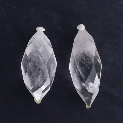 Quartz Faceted Double Points Set of 10 - Expert Wholesale and Supplier of Wholesale Crystals & Bulk Gemstones, ["Brazil","Clear Quartz","Mixed Carvings","Quartz"]