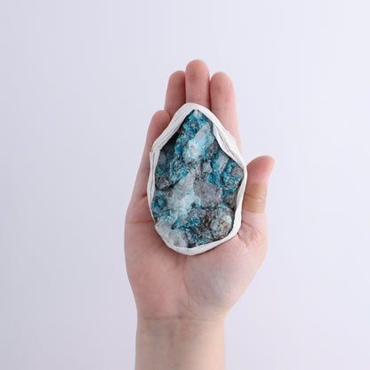 Chrysocolla with Quartz Roughs Flat - Expert Wholesale and Supplier of Wholesale Crystals & Bulk Gemstones, ["Chrysocolla","Flats","Freeforms","Peru","Rough"]