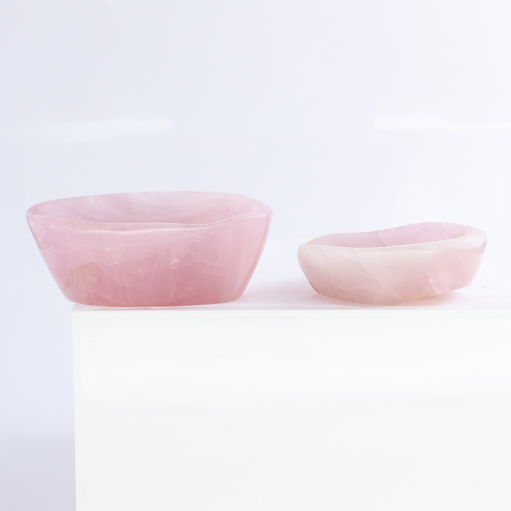 Rose Quartz Bowls Set of 8 - Expert Wholesale and Supplier of Wholesale Crystals & Bulk Gemstones, ["Bowls","Rose Quartz"]