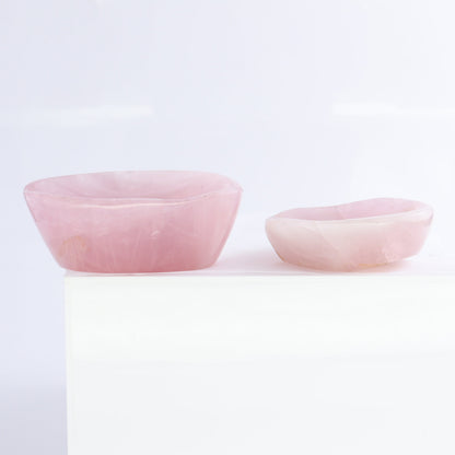 Rose Quartz Bowls Set of 8 - Expert Wholesale and Supplier of Wholesale Crystals & Bulk Gemstones, ["Bowls","Rose Quartz"]