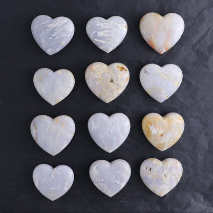 One Heart Chalcedony Agate