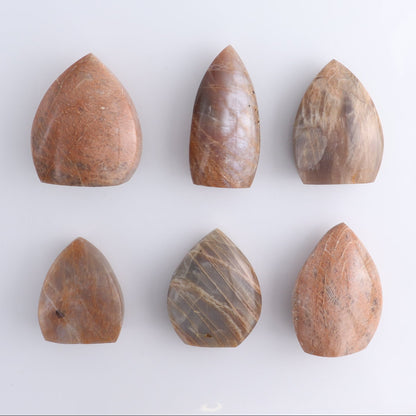 Peach Moonstone Freeform Set of 6 | Mi Esperanza Minerals | Supplier of Crystals and Onyx