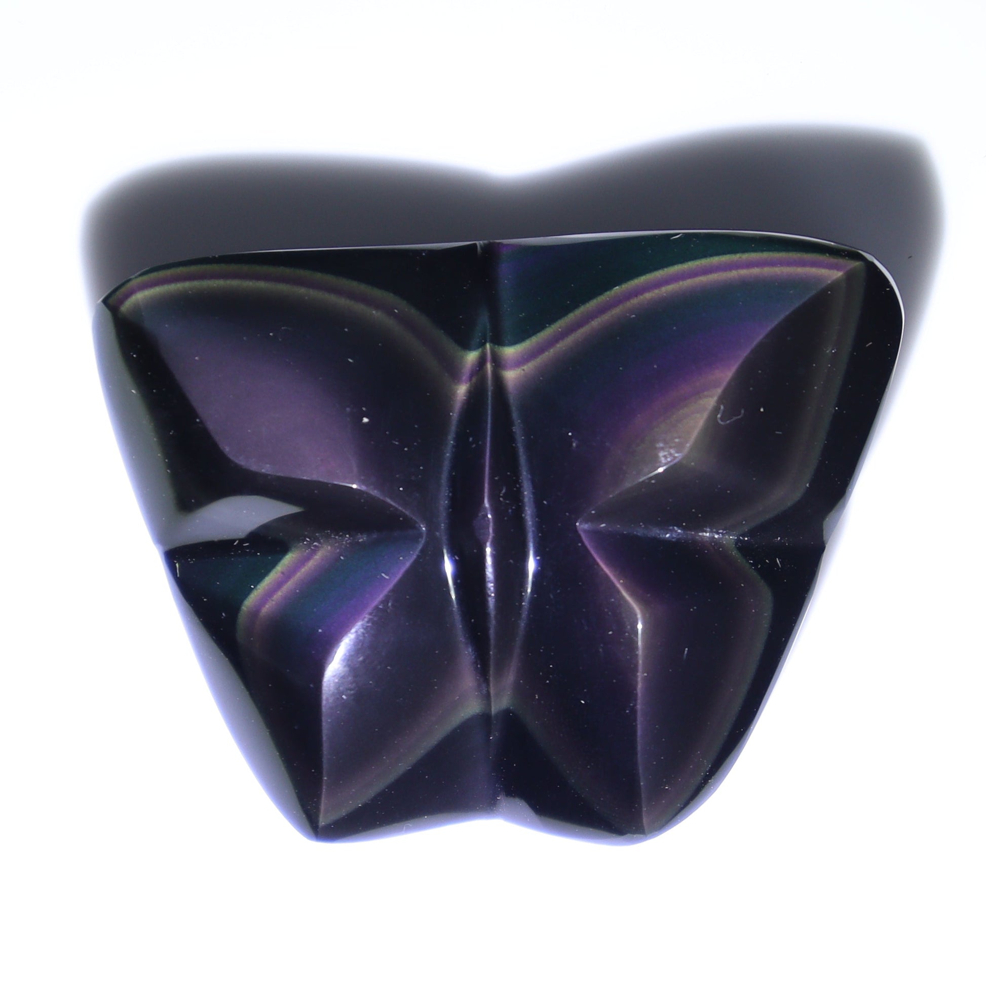 Rainbow Obsidian Butterflies Set of 8 - Expert Wholesale and Supplier of Wholesale Crystals & Bulk Gemstones, ["Butterflies","Butterfly","Mexico","Rainbow Obsidian"]