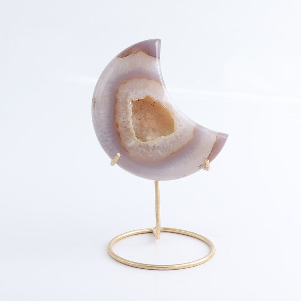 Agate Moons with Stand Set of 5 - Expert Wholesale and Supplier of Wholesale Crystals & Bulk Gemstones, ["Agate","Brazil","moons"]