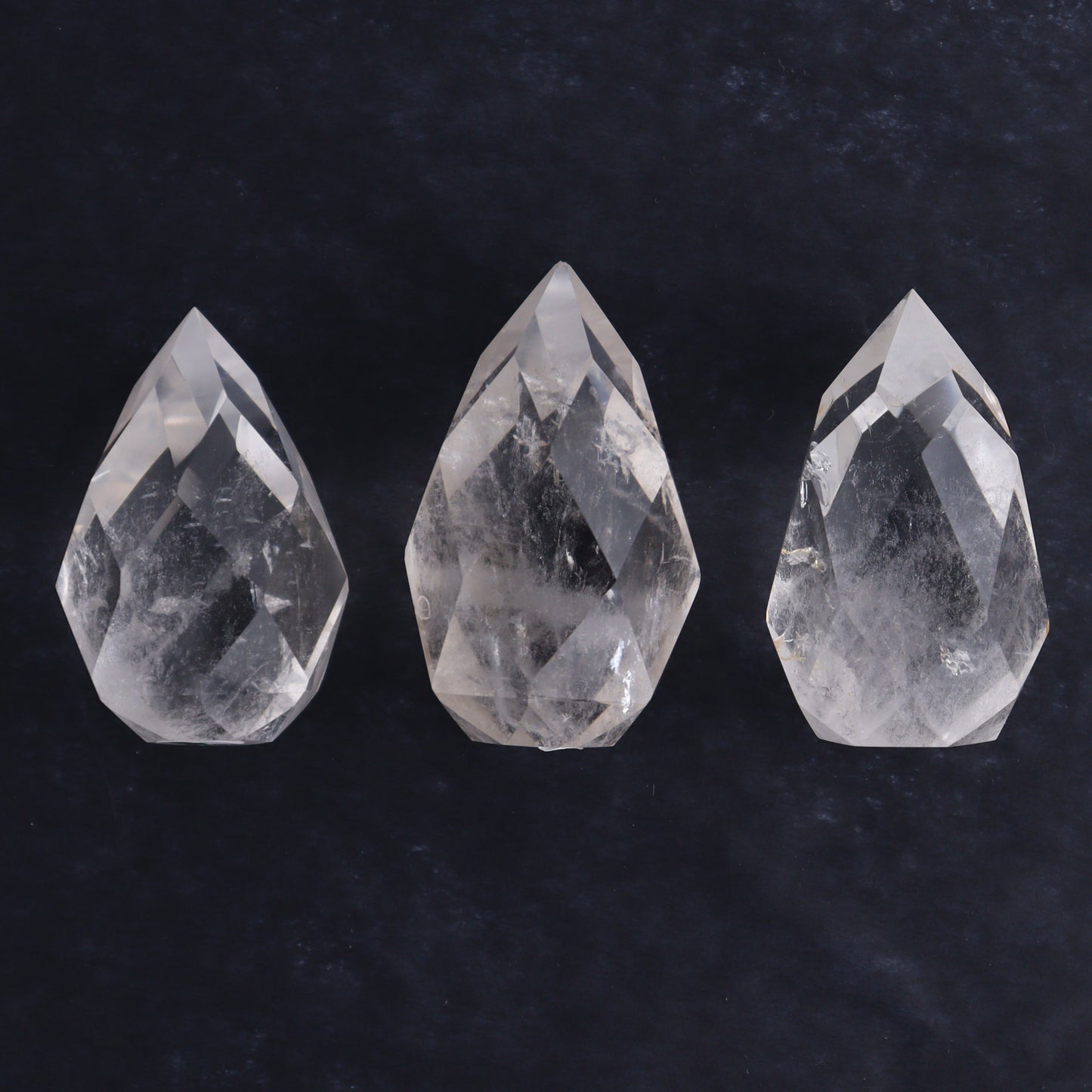 Imperfect Clear Quartz Face Polished Set of 6 - Expert Wholesale and Supplier of Wholesale Crystals & Bulk Gemstones, ["Brazil","Clear Quartz","Face Polished","Quartz"]