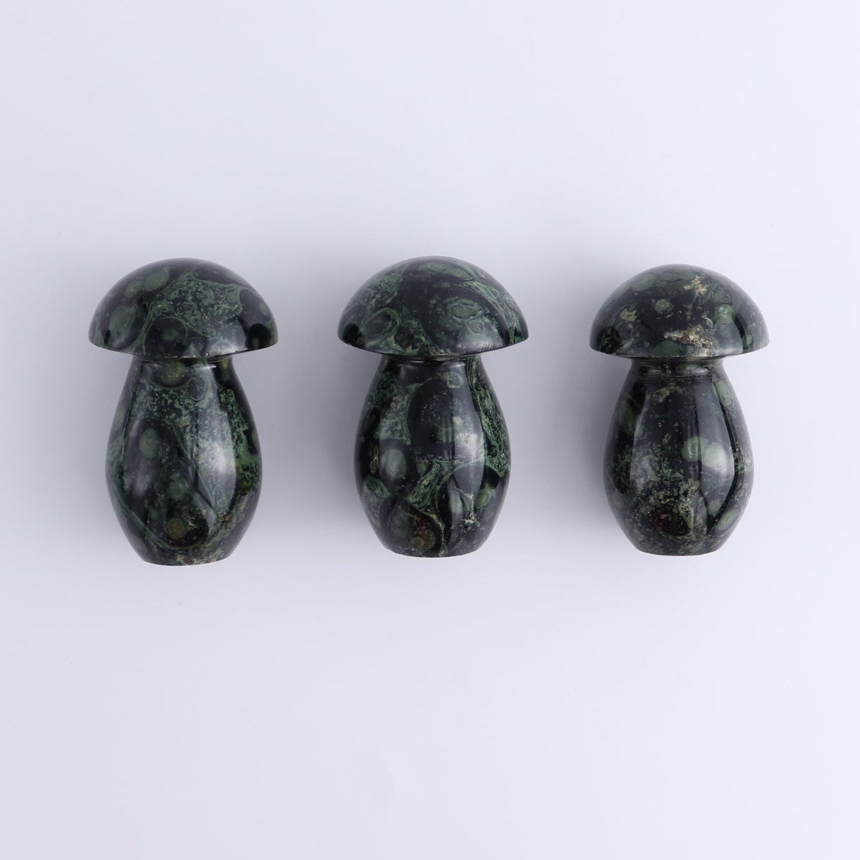 Kambaba Jasper Mushrooms Set of 7 - Expert Wholesale and Supplier of Wholesale Crystals & Bulk Gemstones, ["Kambaba Jasper","Madagascar","Mushrooms"]