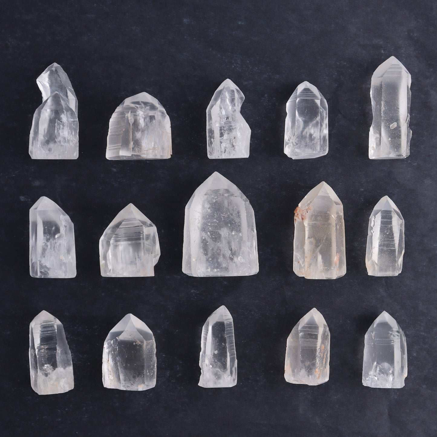Lemurian Cut Bases Set of 15 - Expert Wholesale and Supplier of Wholesale Crystals & Bulk Gemstones, ["Brazil","Cut Base","Lemurian"]
