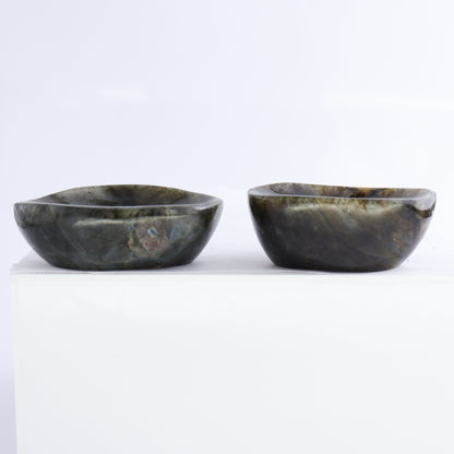 Labradorite Bowls Set of 10 - Expert Wholesale and Supplier of Wholesale Crystals & Bulk Gemstones, ["Bowls","Labradorite","Madagascar"]