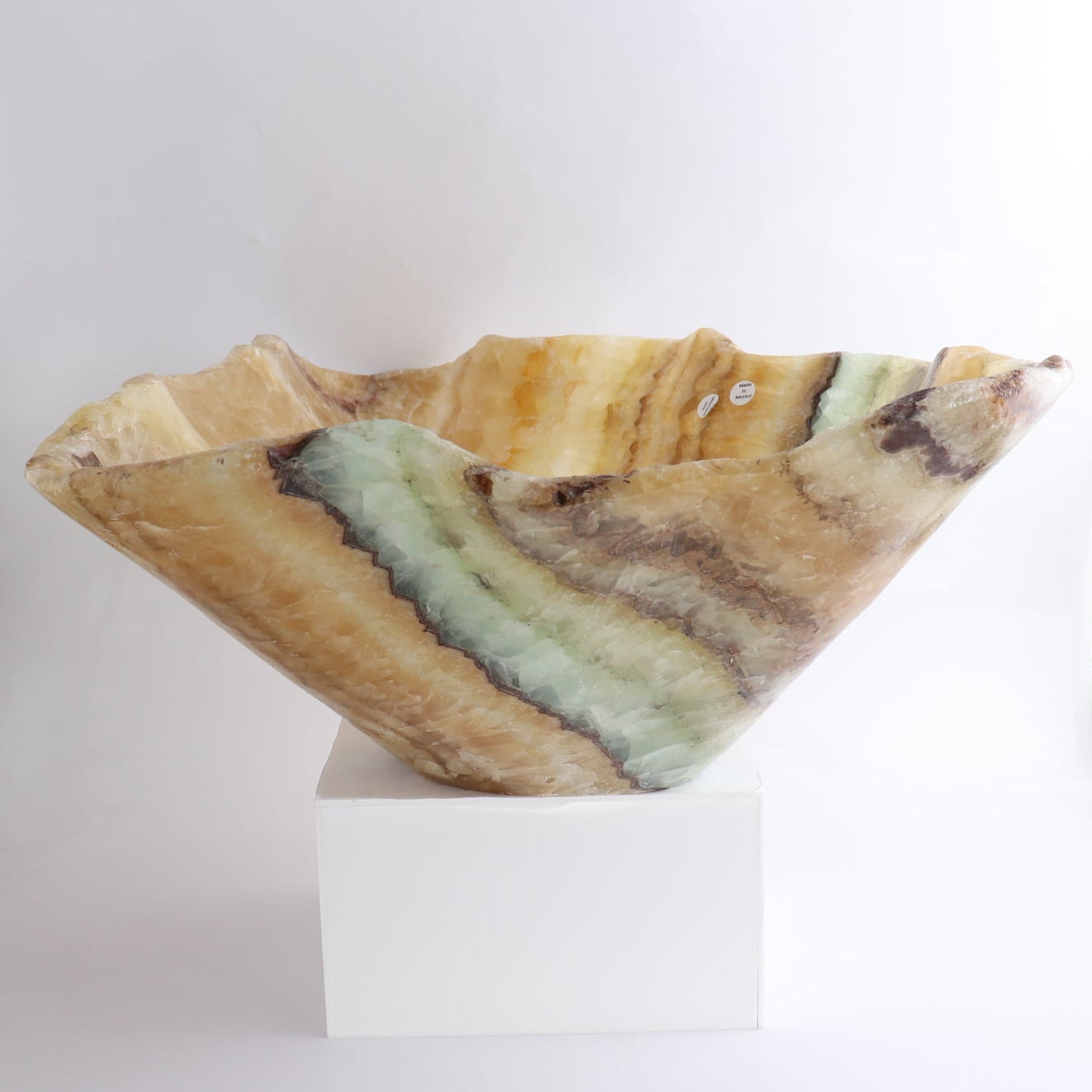 Mexican Onyx/Calcite Bowl - Expert Wholesale and Supplier of Wholesale Crystals & Bulk Gemstones, ["Bowls","Calcite","Mexico","onyx"]