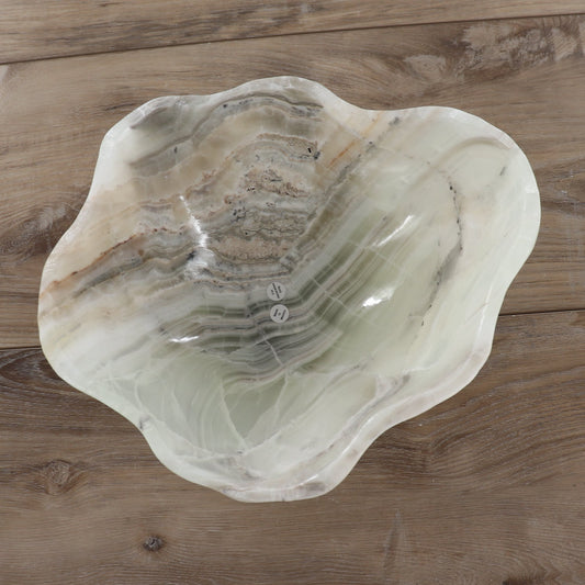 Mexican Onyx/Calcite Bowl 12" - Expert Wholesale and Supplier of Wholesale Crystals & Bulk Gemstones, ["Bowls","Calcite","Mexico","onyx"]