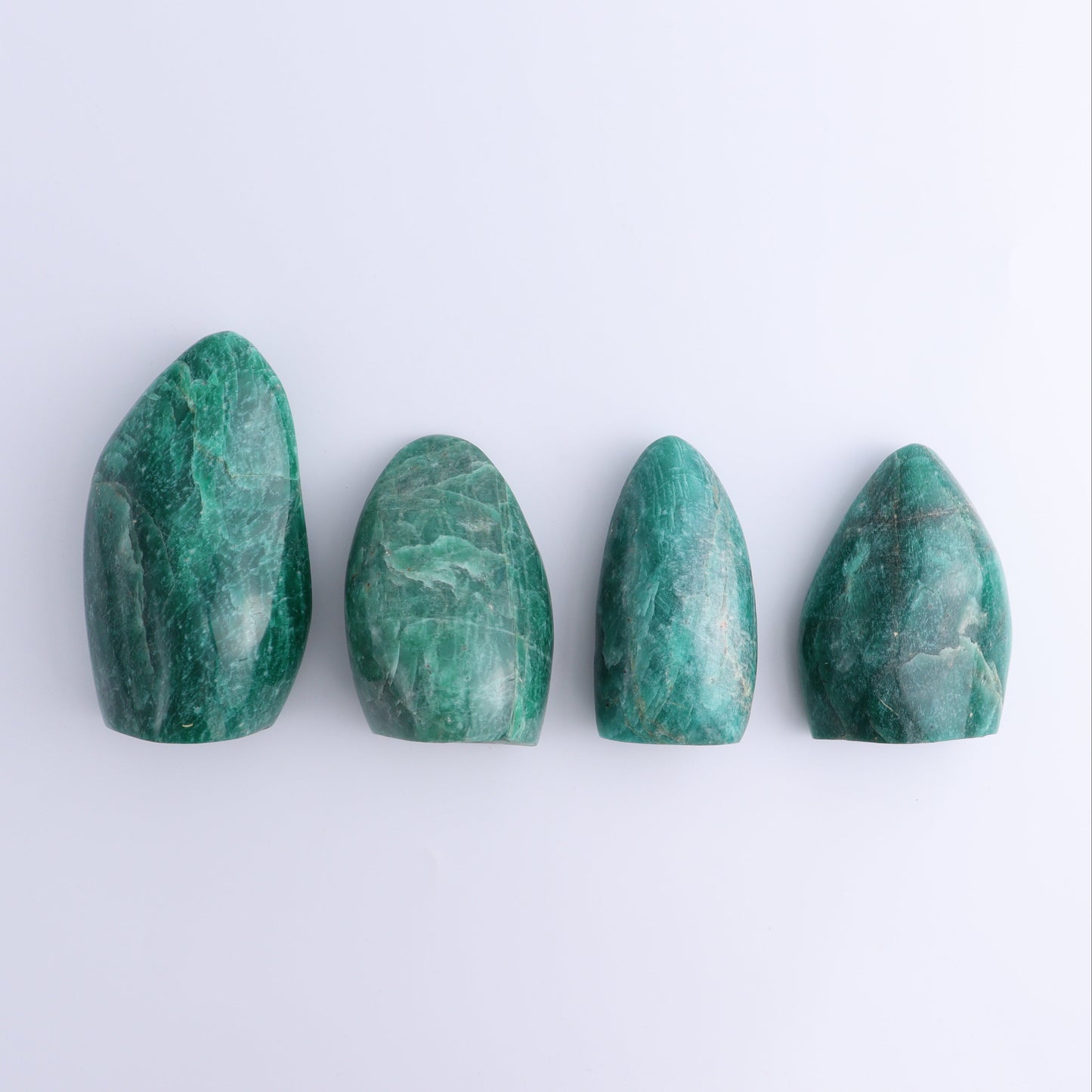 Amazonite Freeforms Set of 4 - Expert Wholesale and Supplier of Wholesale Crystals & Bulk Gemstones, ["Amazonite","Freeform","Freeforms","Madagascar"]