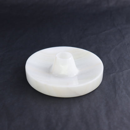 One White Onyx Palo Santo and Incense Holder - Expert Wholesale and Supplier of Wholesale Crystals & Bulk Gemstones, ["Catalog Onyx","Incense holders","Mexico","onyx","Palo Santo Holder","White onyx"]