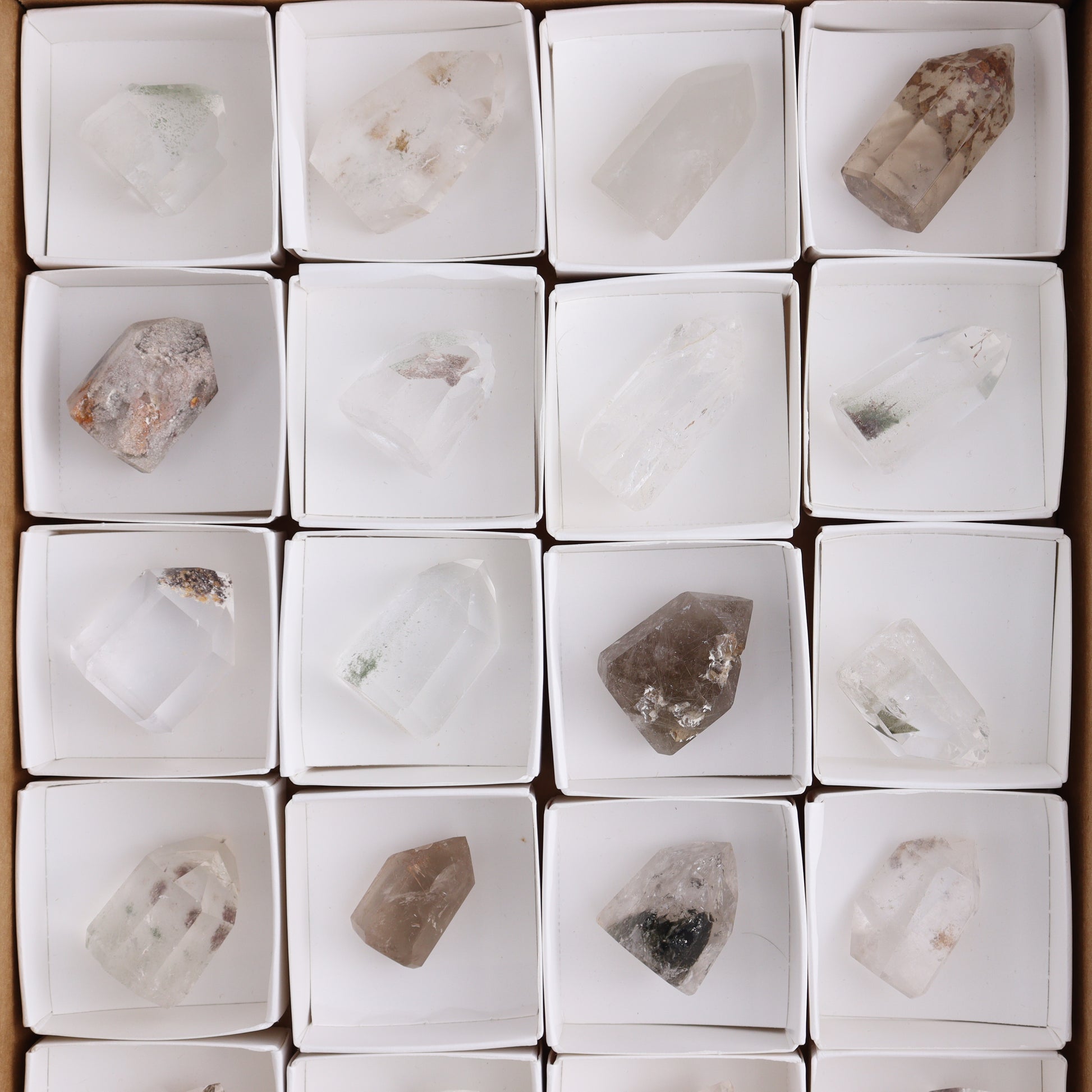Garden Quartz Towers Set of 20 - Expert Wholesale and Supplier of Wholesale Crystals & Bulk Gemstones, ["Garden Quartz","Quartz","Towers"]