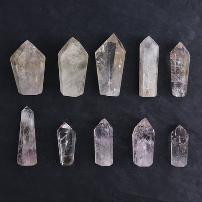 Powellite Amethyst UV Reactive Towers Set of 10