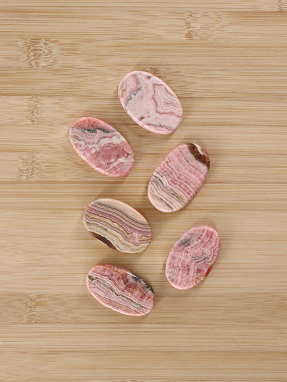 Rhodochrosite Flat Stones Set of 6 - Expert Wholesale and Supplier of Wholesale Crystals & Bulk Gemstones, []