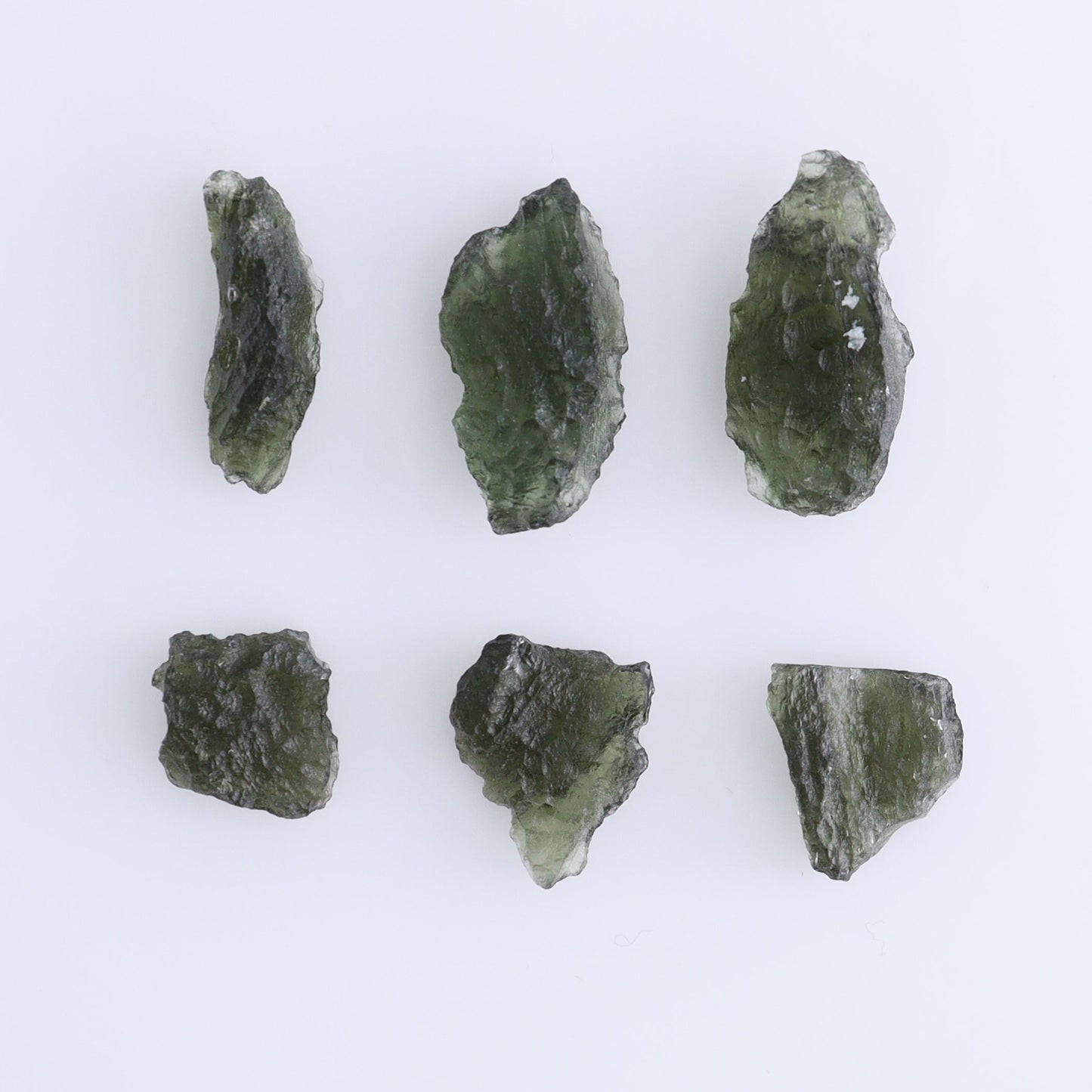 Moldavite Pieces Set of 6 - Expert Wholesale and Supplier of Wholesale Crystals & Bulk Gemstones, ["Czech Republic","Moldavite","Pieces"]