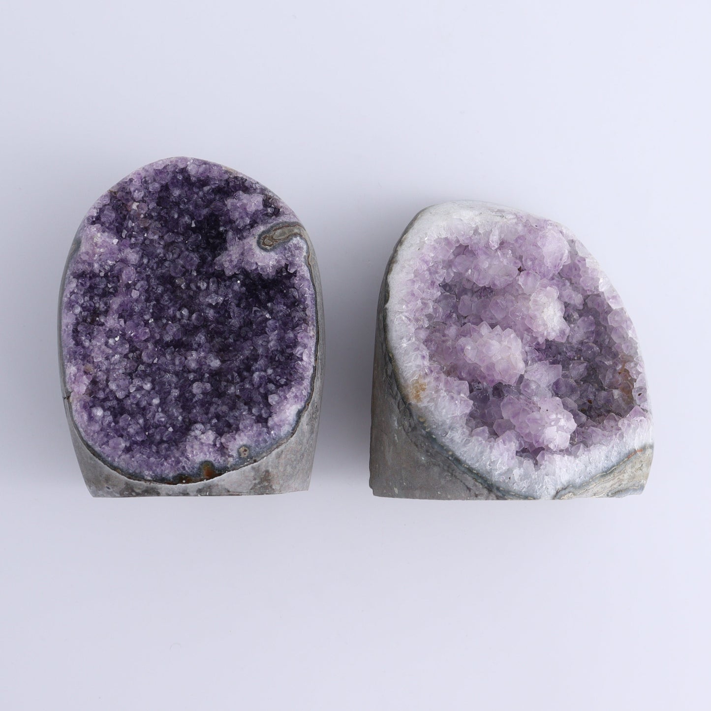 Uruguay Amethyst Cut Base Set of 6 - Expert Wholesale and Supplier of Wholesale Crystals & Bulk Gemstones, ["Amethyst","Cut Base","Uruguay"]